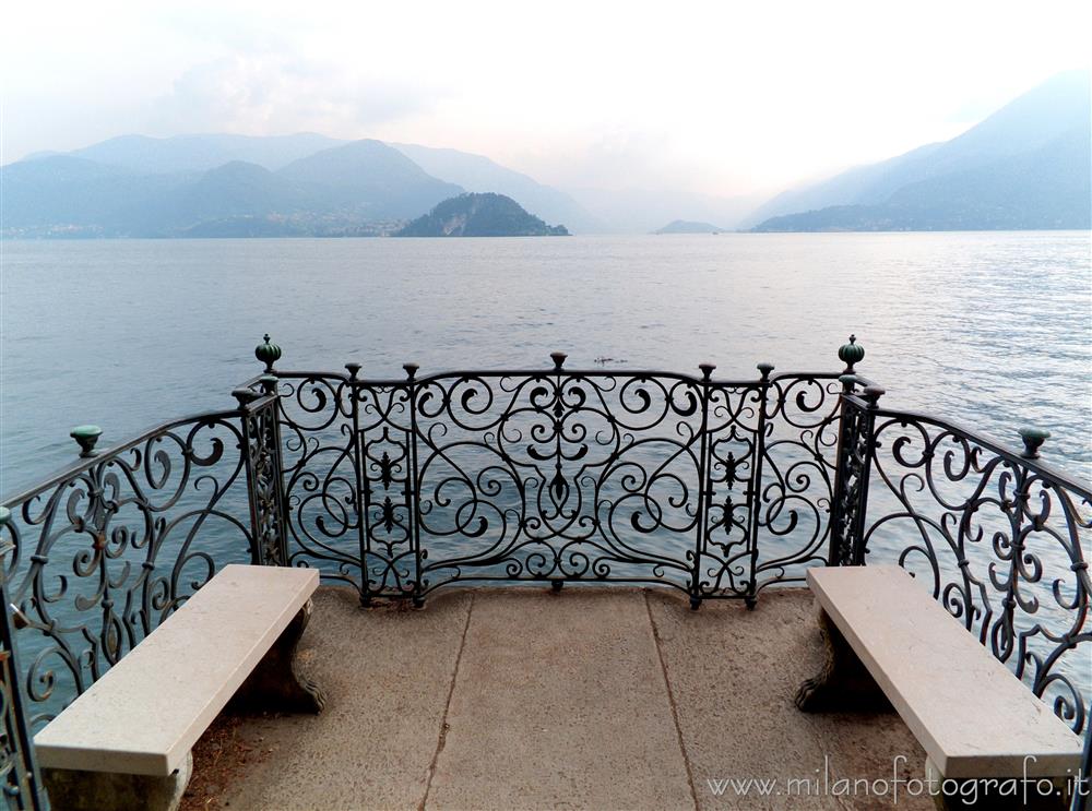 Varenna (Lecco, Italy) - Balcony on the Lake Como in the park of Villa Monastero